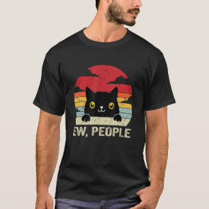 Ew People Vintag Black Cat for Cat Cat Mama Cat D T-Shirt
