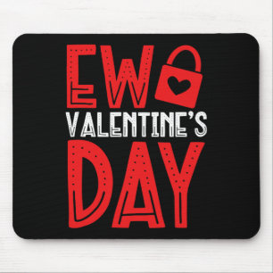 Ew Valentinstag Locked Heart Single Stolz Anti Mousepad