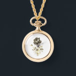 eWatch Frauen-Halskette-Rose Armbanduhr<br><div class="desc">Rose beobachten Frauenhalskette</div>