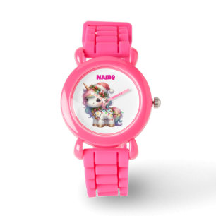 eWatch Uhr--Personalisierte rosa festliche Taschen Armbanduhr