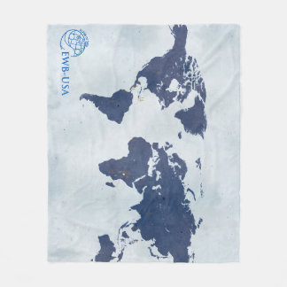 EWB-USA Abschlussjahrgang 2026 Weltkarte-Decke  Fleecedecke