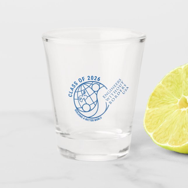 EWB-USA Abschlussklasse 2026 Schnapsglas (Vorderseite)
