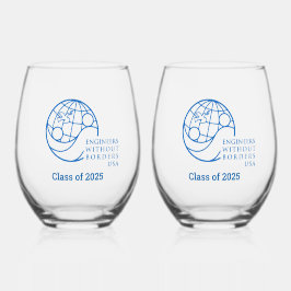EWB-USA Klasse 2025 Stemless Wine Glasses Weinglas Ohne Stiel