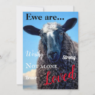 Ewe are Love Card Mitteilungskarte