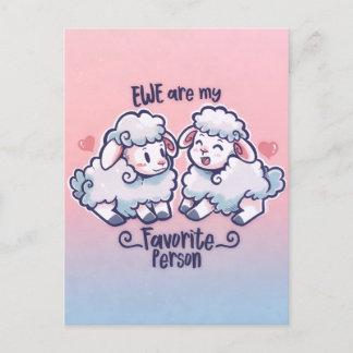Ewe ist meine Lieblingsperson Postkarte
