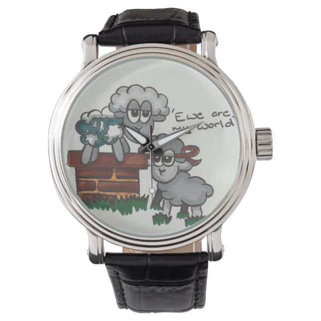 Ewe ist meine Welt Armbanduhr (Vorderseite)