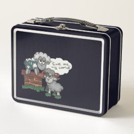 Ewe ist meine Welt Metall Brotdose