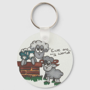 Ewe ist meine Welt Schlüsselanhänger