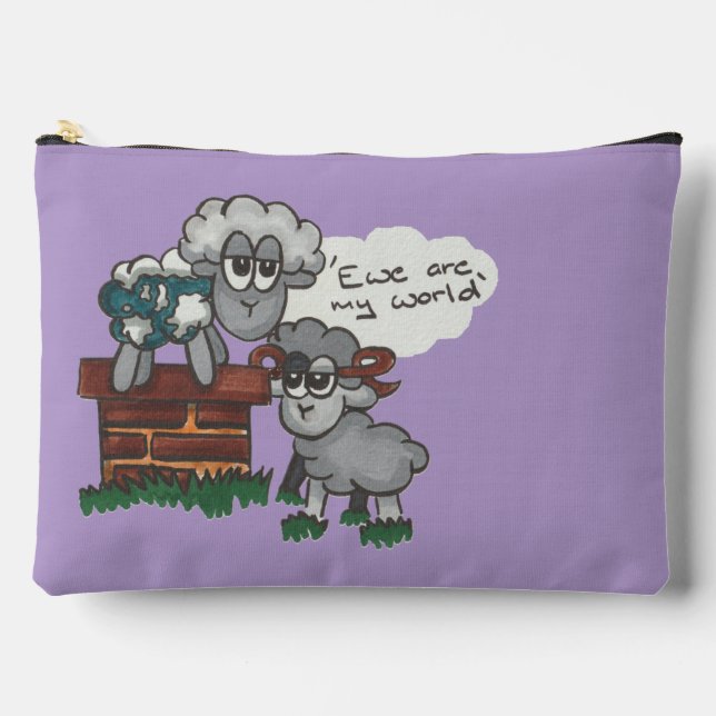 Ewe ist meine Welt Zubehörtasche (Vorderseite)