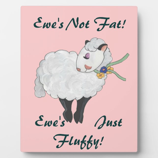 Ewe ist nicht fett, Ewe's Fluffy! Fotoplatte (Vorderseite)