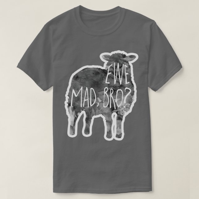 EWE mad bro Sheep Lamm Pub T-Shirt (Design vorne)
