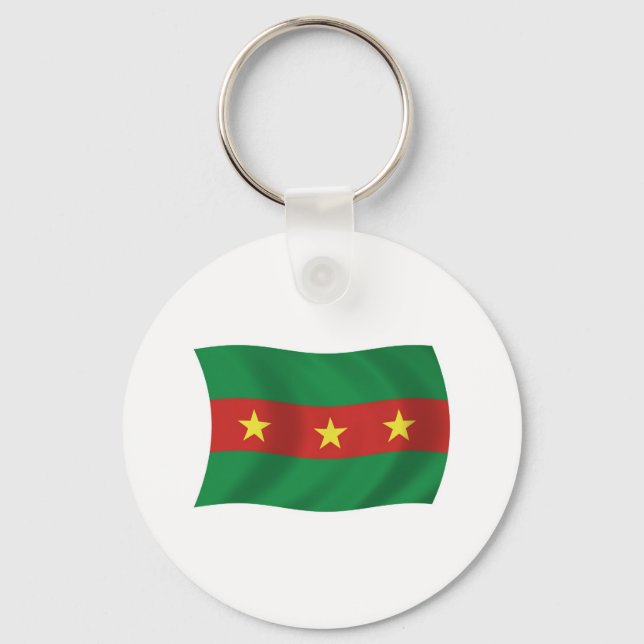 Ewe People Flag Schlüsselanhänger (Vorderseite)