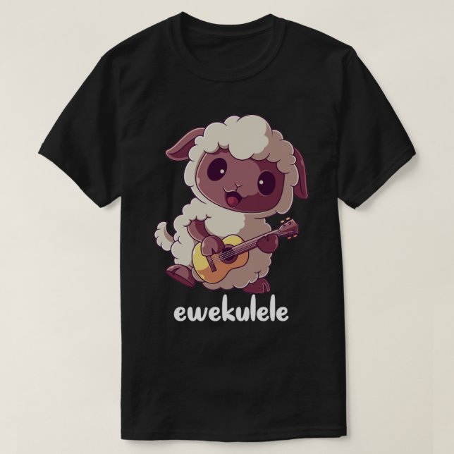 Ewekulele Sheep Ukulele Pun Guitar Player Bauer H T-Shirt (Design vorne)