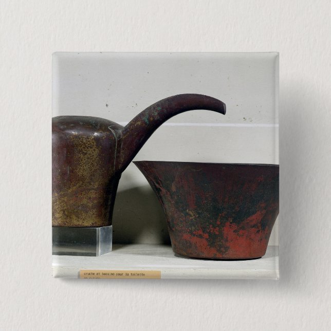 Ewer und Becken (Kupfer) Button (Vorderseite)