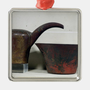 Ewer und Becken (Kupfer) Ornament Aus Metall