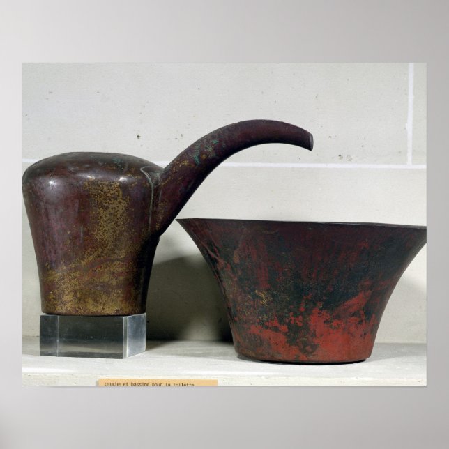 Ewer und Becken (Kupfer) Poster (Vorne)