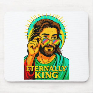Ewig King Cool Jesus Christliches Anime Manga Po Mousepad