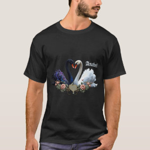 Ewige Anleihe, Schwarze und Weiße Schwäne in Liebe T-Shirt