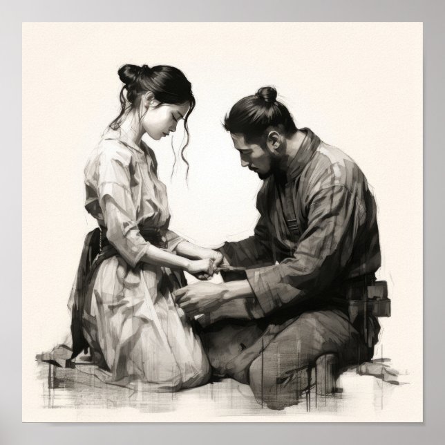 Ewige Anleihen: Liebe in japanischer Tradition ein Poster (Vorne)