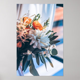 Ewige Blüten: Bouquet im Garten hochheiraten Poster