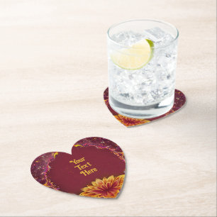 Ewige Blüten: Eine Feier der Liebe" Hochzeit Untersetzer