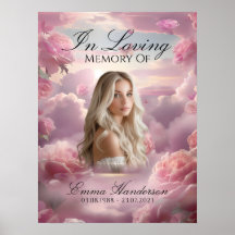 Ewige Blüten Memorial Begrüßung Plakat