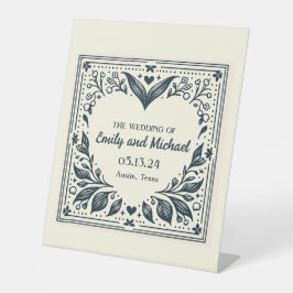 Ewige Blüten Sockelschild