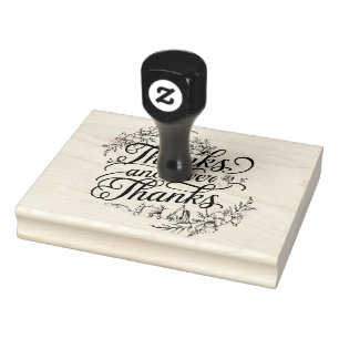 Ewige Dankbarkeit: Elegante Kalligraphie Danke Gummistempel