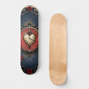 Ewige Eleganz – Uhrwerk des Herzens Skateboard