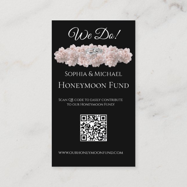 Ewige Eleganz - Wir Hochzeiten-Rings-Registrierung Visitenkarte (Rückseite)