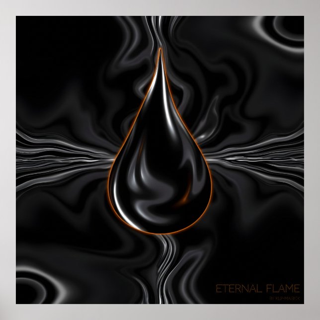 Ewige Flamme - künstlerische Intelligenz Poster (Vorne)