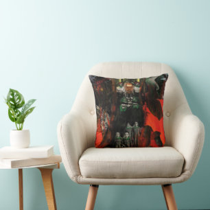 Ewige-Flamme-Mix-Media-Goth-Horror-Surreal-Kunst Kissen