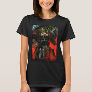 Ewige Flamme Mixed Media Goth Originalkunst T-Shirt