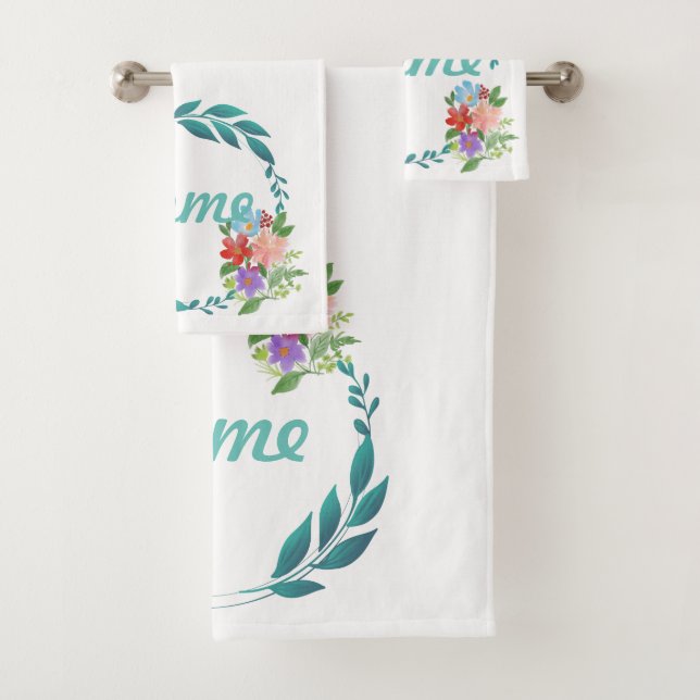 Ewige Frühlingsfarben und Blume Badhandtuch Set (Insitu)