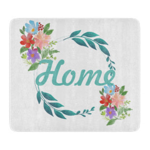 Ewige Frühlingsfarben und Blume Schneidebrett