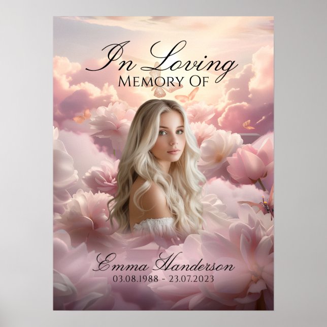 Ewige Garden Memorial Welcome Sign Poster (Vorne)