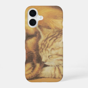 Ewige Gefährten Schönes Katzen- und Hundekuschel iPhone 16 Hülle