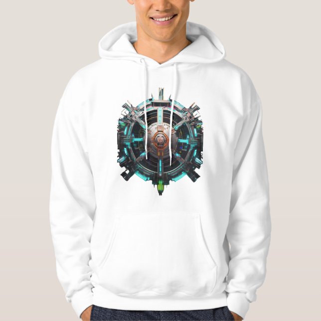 Ewige gotische Blüten Hoodie (Vorderseite)