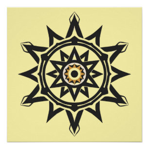 Ewige Harmonie Mandala — Göttliche Geometrie in Go Poster