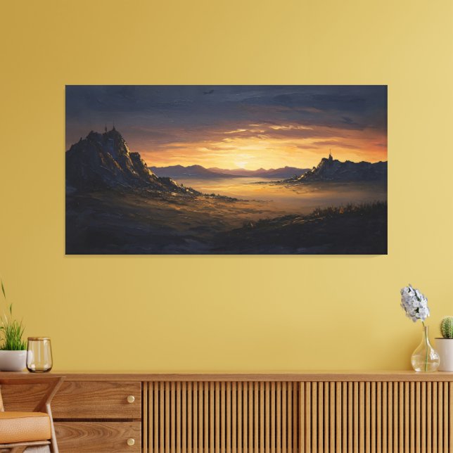 Ewige Horizonte Leinwanddruck (Insitu (Wohnzimmer))