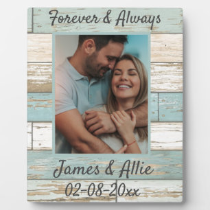Ewige & Immer Jahrestag Valentinsgeschenk Fotoplatte