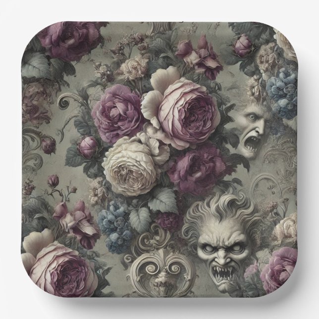 Ewige Konflikte – Gothic Victorian Pappteller (Vorderseite)