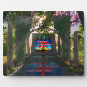 Ewige leichte Ostern Plaque Fotoplatte