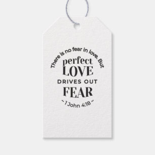 Ewige Liebe - 1 John 4:18 Biokunst Zitat Kunst Geschenkanhänger