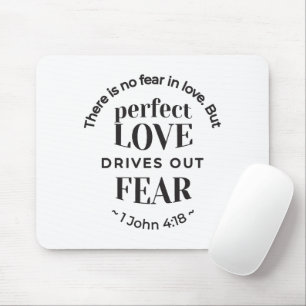 Ewige Liebe - 1 John 4:18 Biokunst Zitat Kunst Mousepad