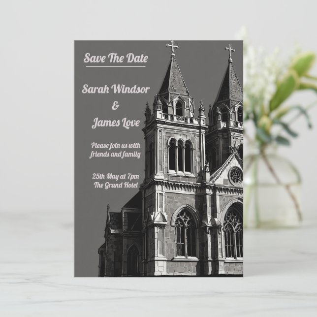 Ewige Liebe: Eine heilige Gewerkschaft Einladung (Stehend Vorderseite)