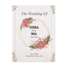 Ewige Liebe : Einfache Einladung zur Hochzeit