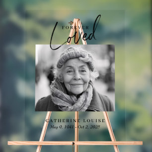 Ewige Liebe Feier des Lebens Begrüßung Acrylschild