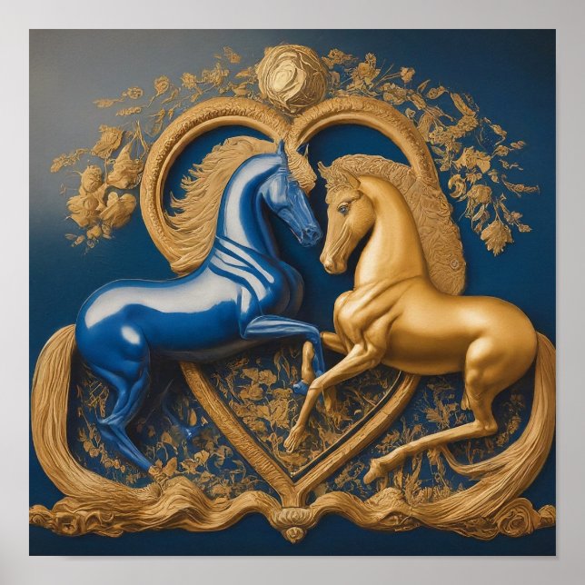 Ewige Liebe: Goldene Embrace Poster (Vorne)