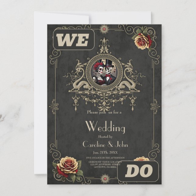 Ewige Liebe im Dunkeln. Einladung (Vorderseite)